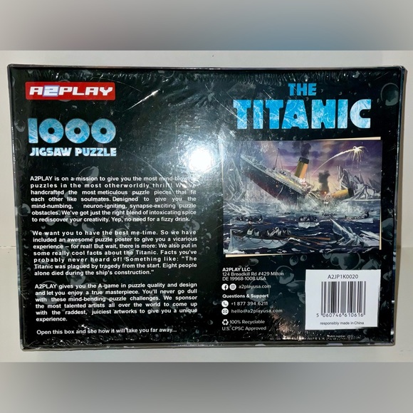 The TITANIC 1000 piece Jigsaw Puzzle & Poster - Picture 2 of 2
